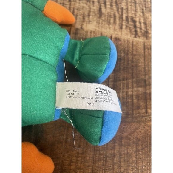 Nick Junior Nickelodeon TEAM UMIZOOMI “BOT” 9" Robot Plush Toy Green Blue 2011 - Picture 6 of 9